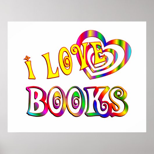 Poster J'aime les livres (Devant)