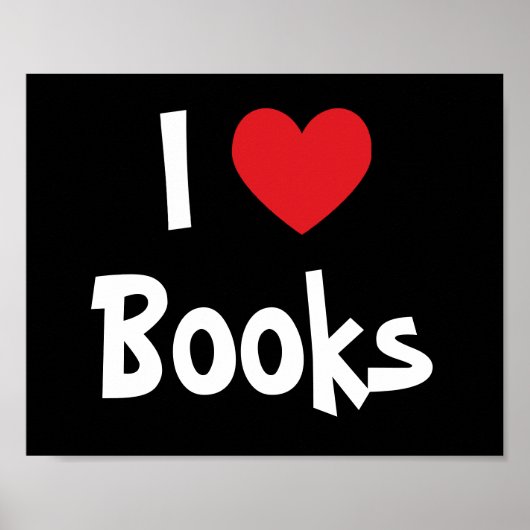 Poster J'aime les livres (Devant)