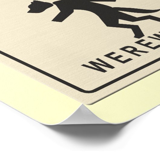 Poster J'aime les loups-garous (Coin)