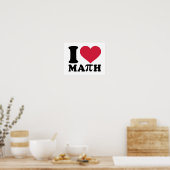 Poster J'aime les mathématiques Pi (Cuisine)