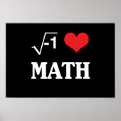 Poster J'aime les maths (Devant)