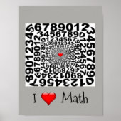 Poster J'aime les maths (Devant)
