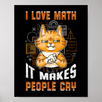J'Aime Les Maths Ça Fait Les Gens Pleurer Chat, En
