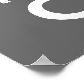 Poster J'aime les maths, ça fait pleurer les gens (Coin)