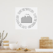 Poster J'aime les montagnes (Cuisine)