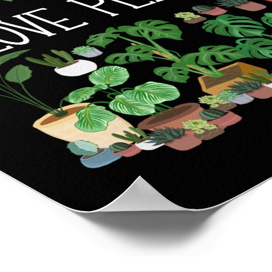Poster J'aime les Plantes (Coin)