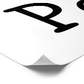 Poster J'Aime Les Poodles Roses (Coin)