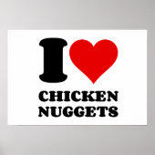 POSTER J'AIME LES POULET NUGGETS (Devant)