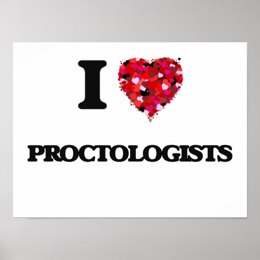 Poster J'aime les proctologistes (Devant)