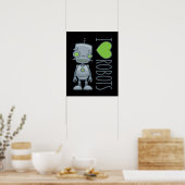 Poster J'aime les robots (Cuisine)