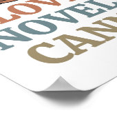 Poster J'aime les romans longs et ne peut pas mentir prof (Coin)