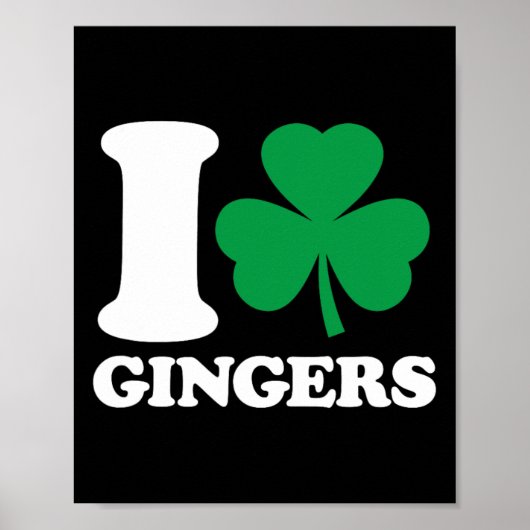 Poster J'aime les Roux - J'adore les Roux - Saint-Patrick (Devant)
