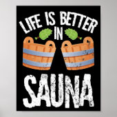 Poster J'aime les saunas (Devant)
