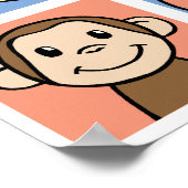 Poster J'Aime Les Singes (Coin)