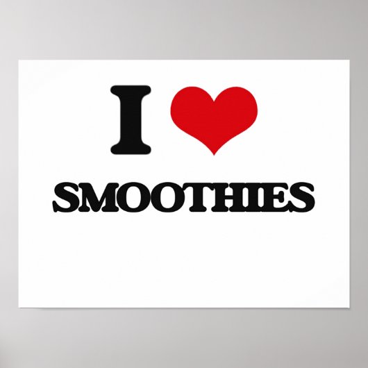 Poster J'aime les smoothies (Devant)