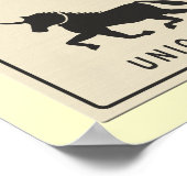 Poster J'Aime Les Unicornes (Coin)
