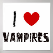 Poster J'aime les vampires (Devant)