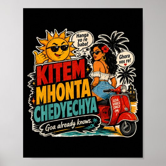 Poster J'aime les vibrations de Goa (Devant)