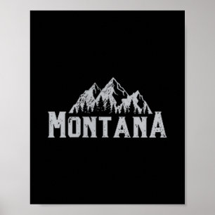 Poster J'aime l'État du Montana Ma douce maison est Calli
