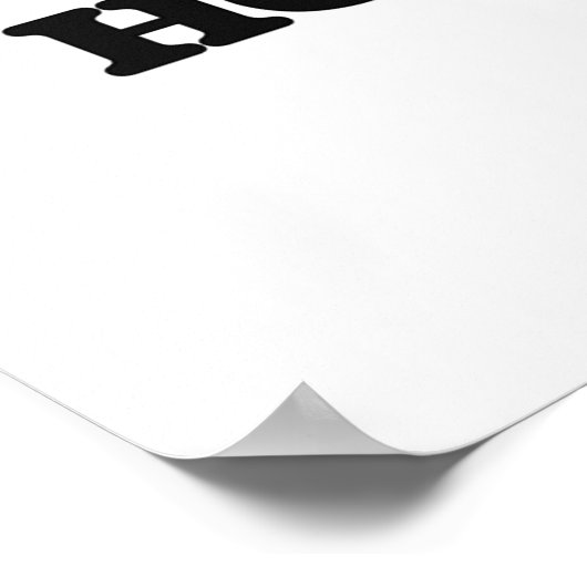 Poster J'aime l'honnêteté (Coin)