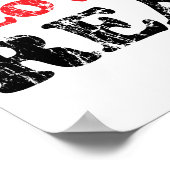 Poster J'Aime Lire Perturbé (Coin)