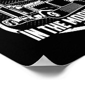 Poster J'Aime L'Odeur Du Diesel Dans Le Camionneur Du Mat (Coin)