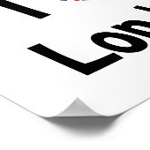 Poster J'aime Londres (Coin)