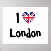 Poster J'aime Londres (Devant)