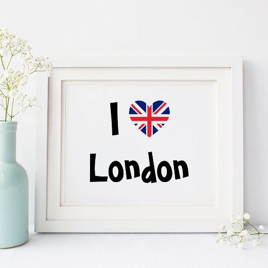 Poster J'aime Londres