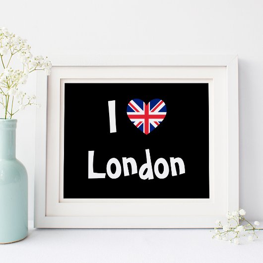 Poster J'aime Londres