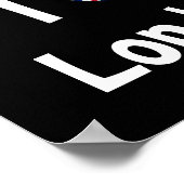 Poster J'aime Londres (Coin)