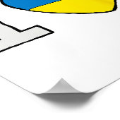 Poster J'aime l'Ukraine (Coin)