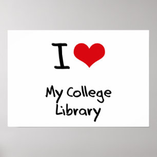 Poster J'aime ma bibliothèque universitaire