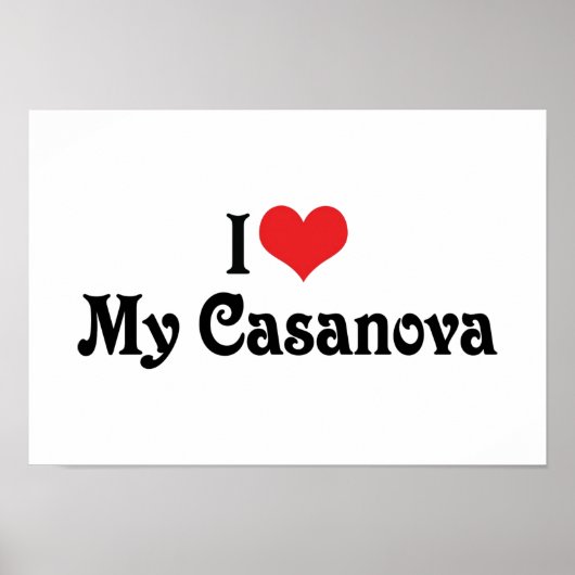 Poster J'aime ma Casanova (Devant)