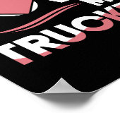 Poster J'Aime Ma Femme De Conducteur De Camionnette De Ca (Coin)