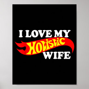 Poster J'aime ma femme holistique