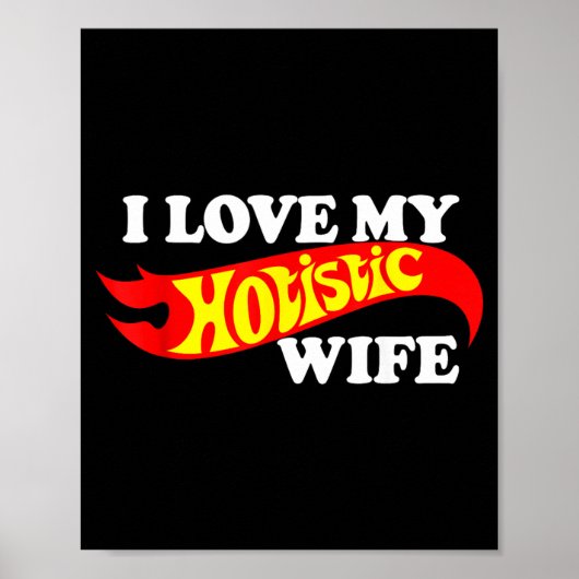 Poster J'aime ma femme holistique (Devant)