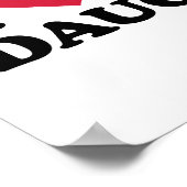 Poster J'aime ma fille (Coin)