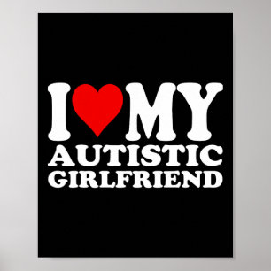 Poster J'Aime Ma Fille Autiste J'Aime Mon Autiste