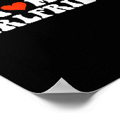 Poster J'Aime Ma Fille Chaude Je Coeur Ma Fille Chaude (Coin)