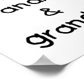 Poster J'aime ma grand-mère et mon grand-père (Coin)