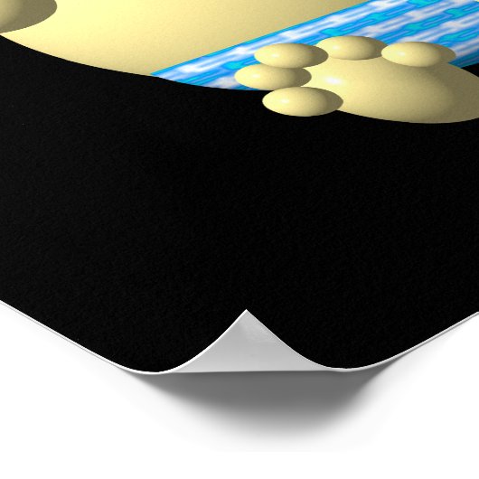 Poster J'aime ma maman Bouncing Baby avec le coeur et les (Coin)