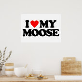 POSTER J'AIME MA MOOSE (Cuisine)
