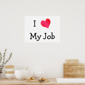 Poster J'Aime Ma Motivation De Travail (Cuisine)