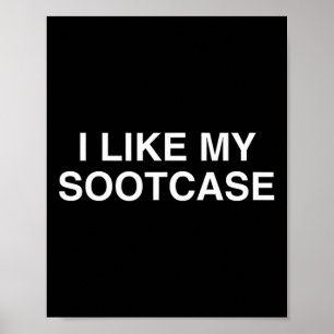 Poster J'Aime Ma valise Sootcase Funny Trump Nouveauté Y2
