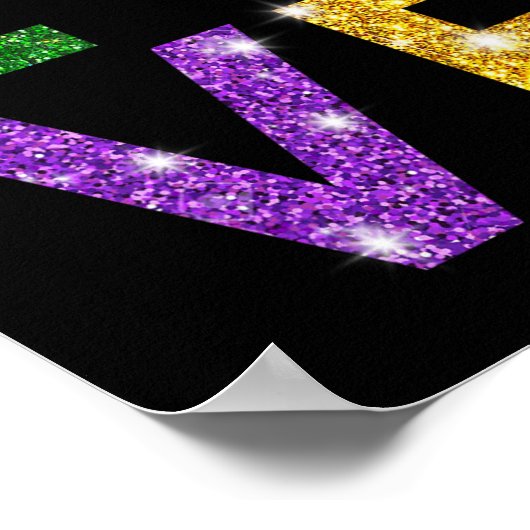 Poster J'Aime Mardi Gras Mardi Gras Chemise Pour Filles (Coin)