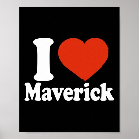 Poster J'aime Maverick, J'aime Maverick, Saint Valentin C (Devant)