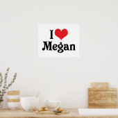 Poster J'aime Megan (Cuisine)