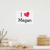 Poster J'aime Megan (Cuisine)