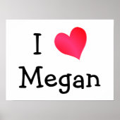 Poster J'aime Megan (Devant)